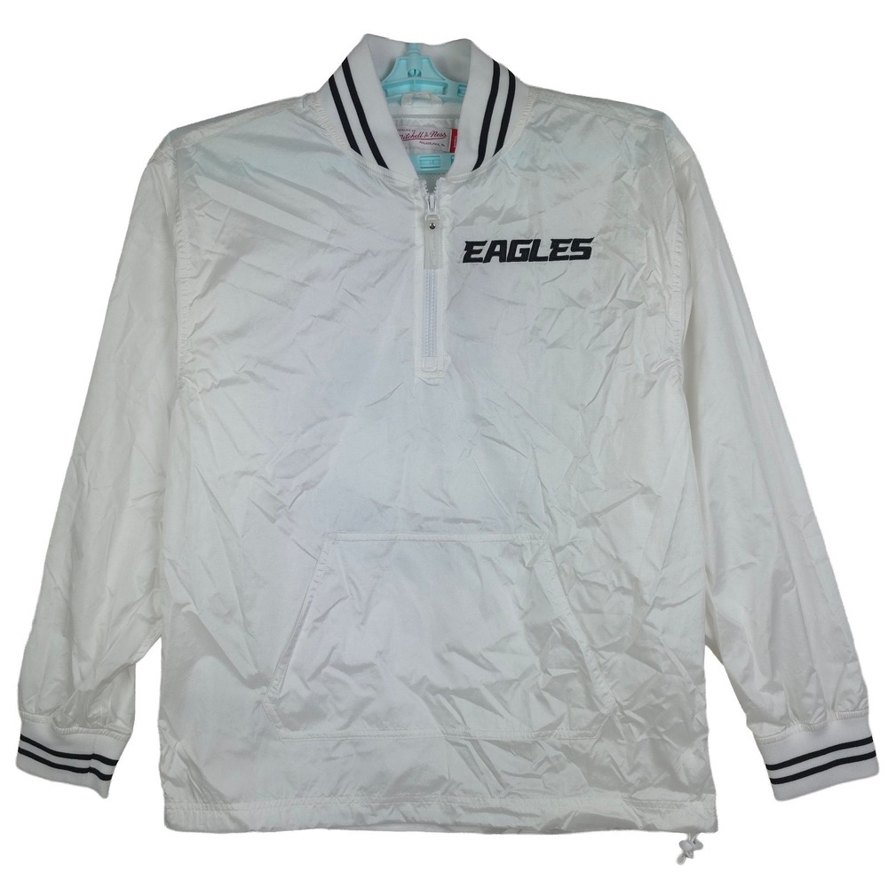 Philadelphia Eagles Mitchell & Ness NFL Small Jacket Light Weight White NWT